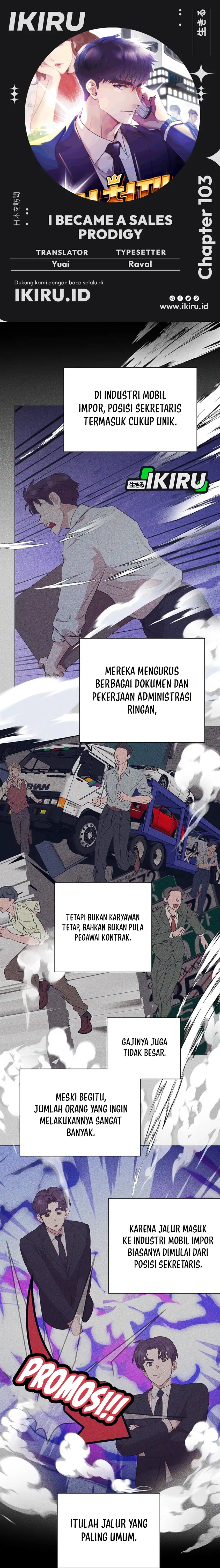 Baca I Became a Sales Prodigy - Chapter 103 halaman 1