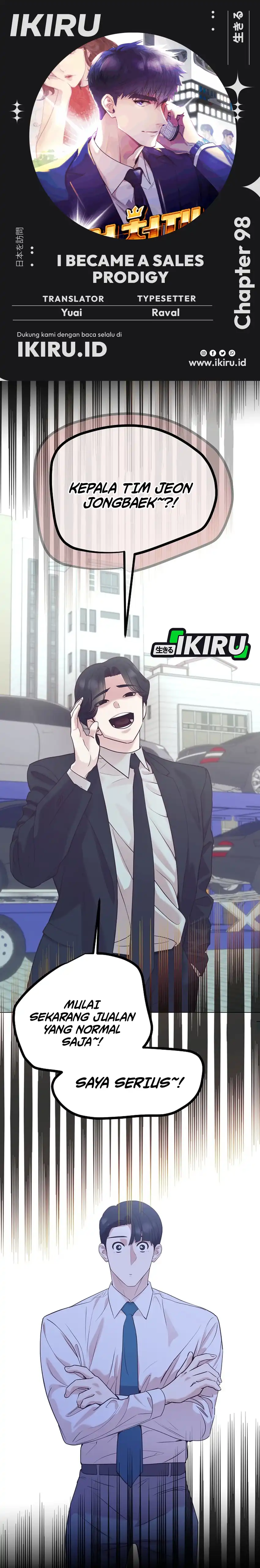 Baca I Became a Sales Prodigy - Chapter 98 halaman 1