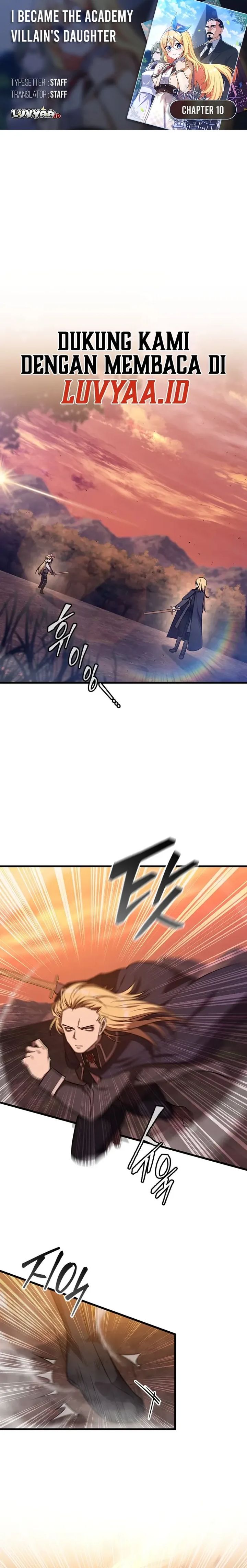 Baca I Became the Academy Villain's Daughter - Chapter 10 halaman 1