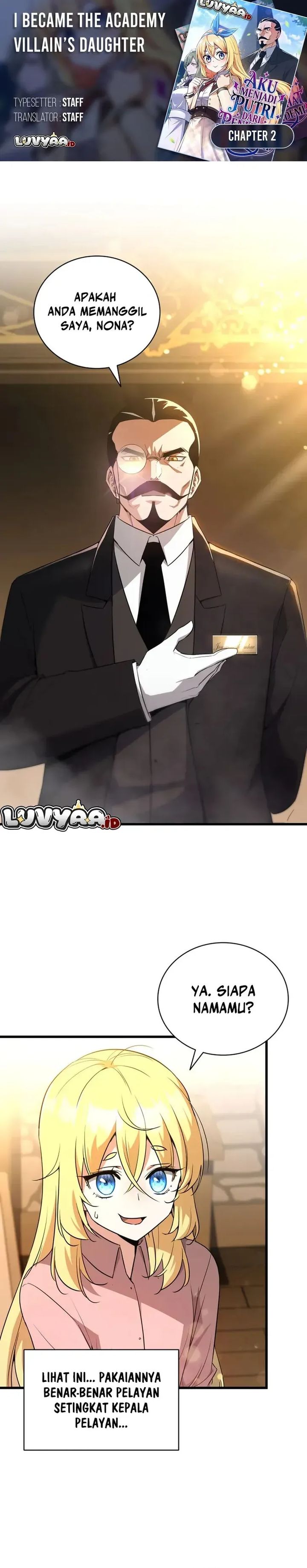 Baca I Became the Academy Villain's Daughter - Chapter 2 halaman 1