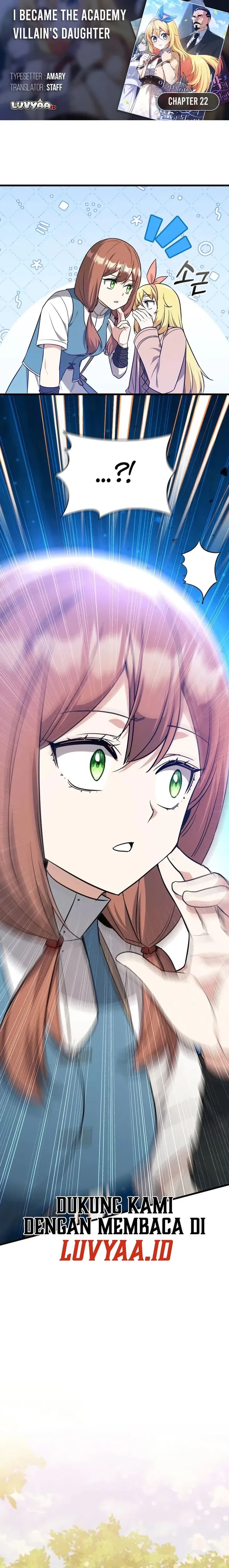Baca I Became the Academy Villain's Daughter - Chapter 22 halaman 1