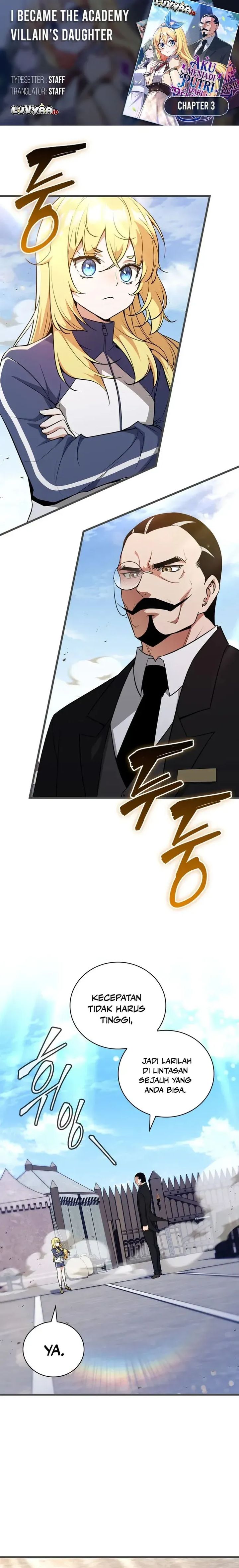 Baca I Became the Academy Villain's Daughter - Chapter 3 halaman 1