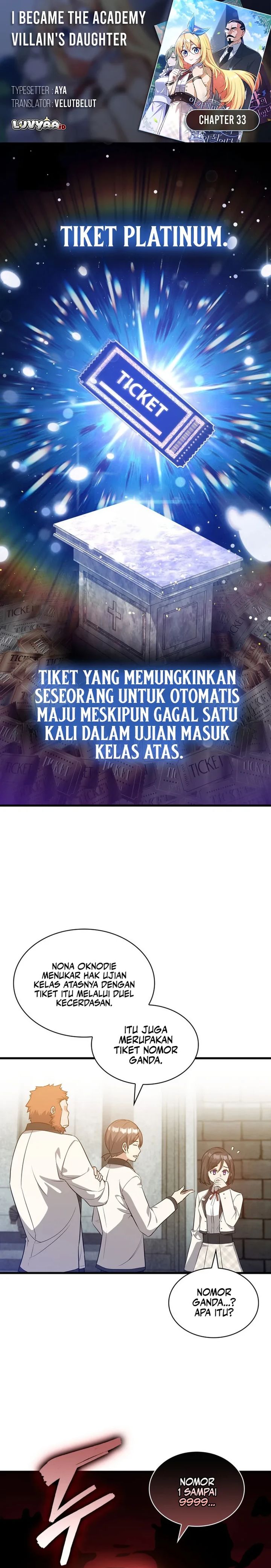 Baca I Became the Academy Villain's Daughter - Chapter 33 halaman 1