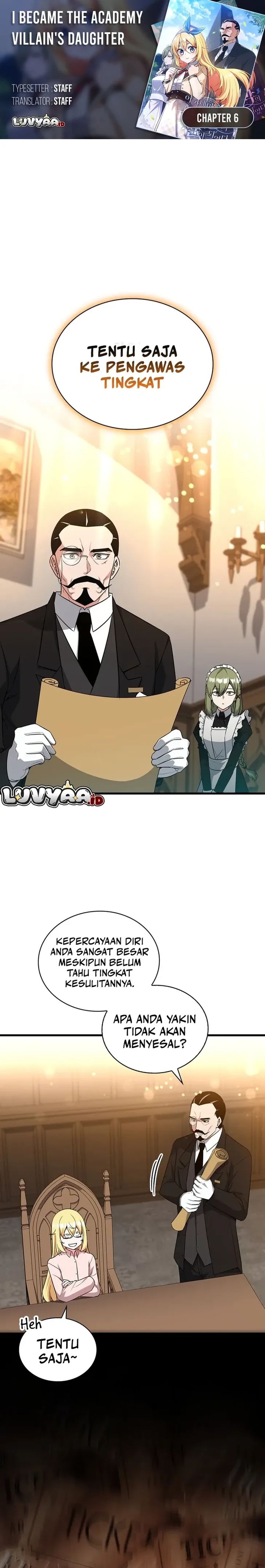 Baca I Became the Academy Villain's Daughter - Chapter 6 halaman 1