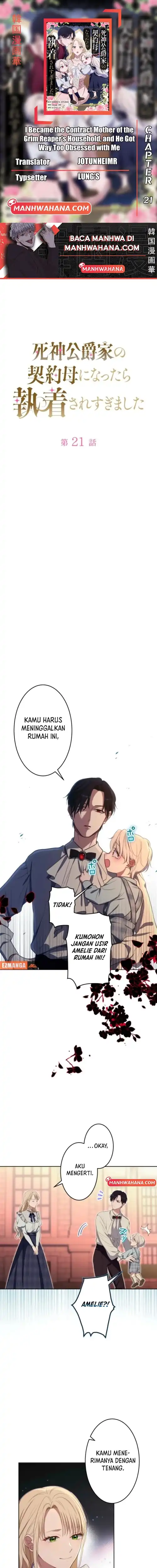 Baca I Became the Contract Mother of the Grim Reaper Duke’s Family and They Became Obsessed With Me - Chapter 21 halaman 1