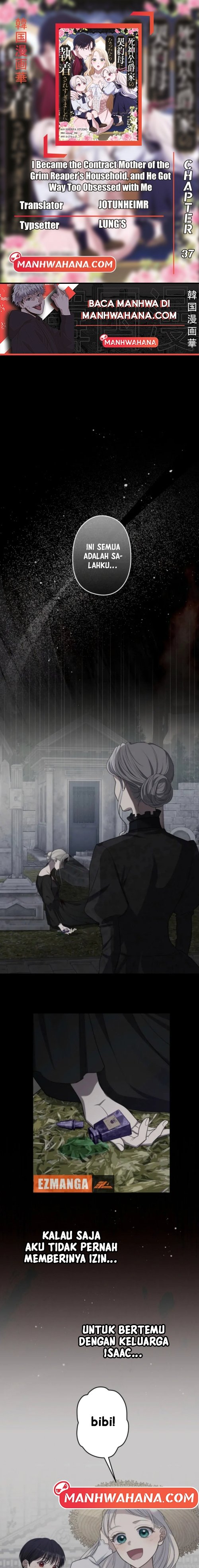 Baca I Became the Contract Mother of the Grim Reaper Duke's Family and They Became Obsessed With Me - Chapter 37 halaman 1