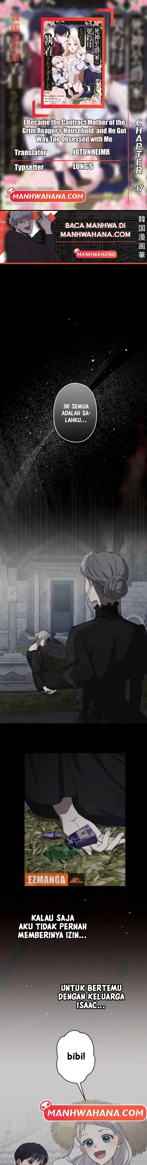 Baca I Became the Contract Mother of the Grim Reaper Duke’s Family and They Became Obsessed With Me - Chapter 37 halaman 1
