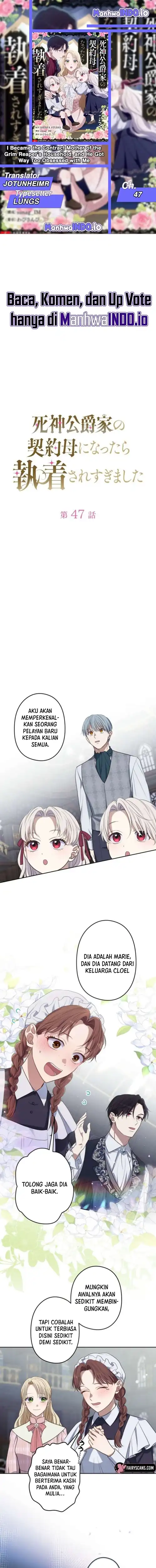 Baca I Became the Contract Mother of the Grim Reaper Duke’s Family and They Became Obsessed With Me - Chapter 47 halaman 1