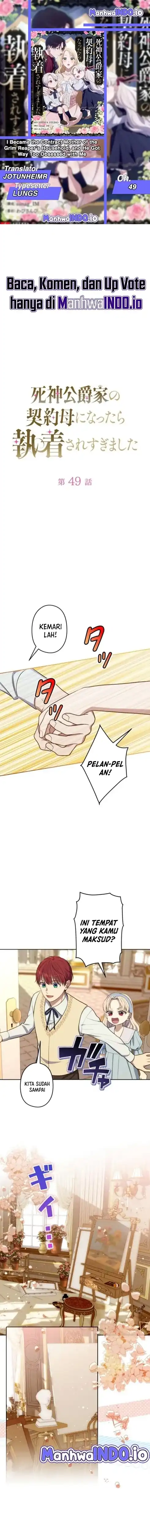 Baca I Became the Contract Mother of the Grim Reaper Duke’s Family and They Became Obsessed With Me - Chapter 49 halaman 1