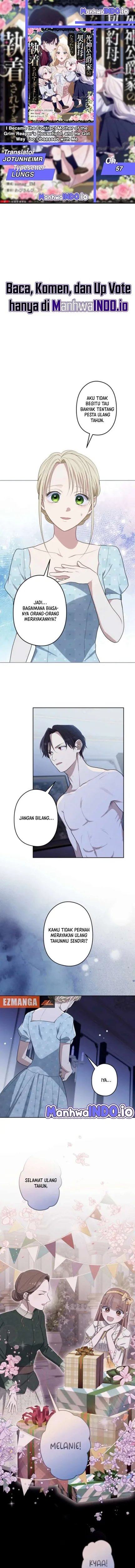 Baca I Became the Contract Mother of the Grim Reaper Duke's Family and They Became Obsessed With Me - Chapter 57 halaman 1