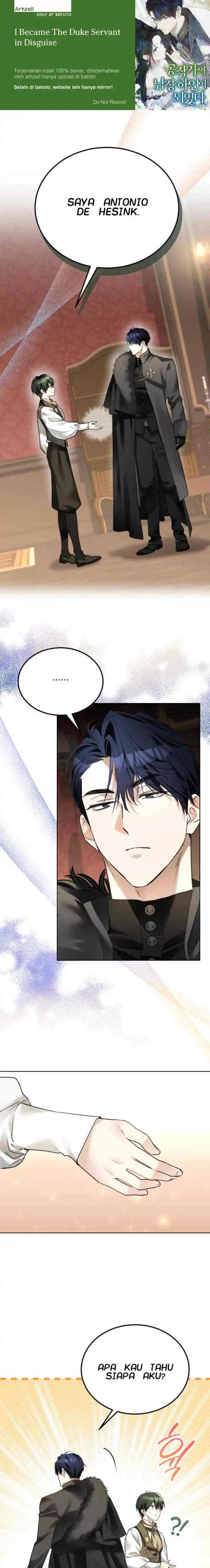 I Became the Duke’s Servant in Disguise Chapter 2 - Page 1
