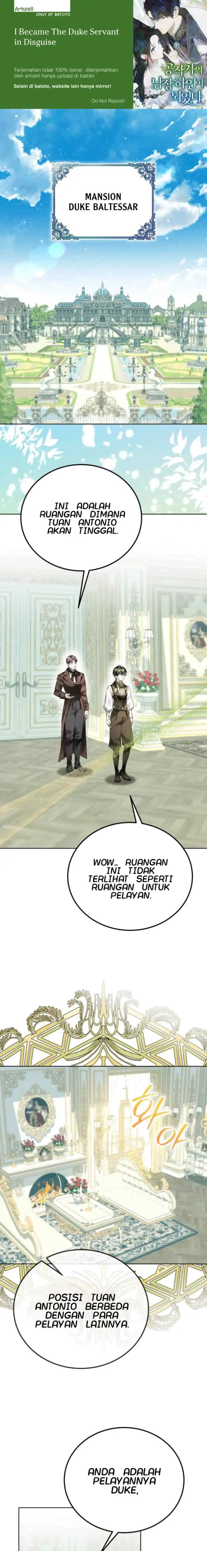 I Became the Duke’s Servant in Disguise Chapter 3 - Page 1