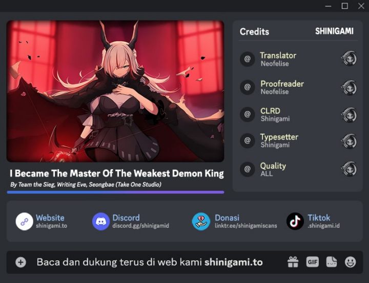 Baca I Became the Master of the Weakest Demon King - Chapter 14 halaman 1