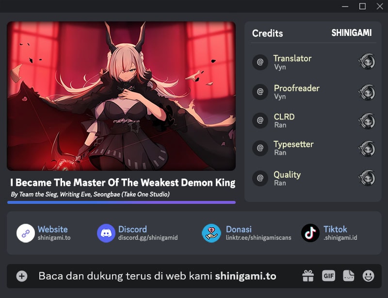 Baca I Became the Master of the Weakest Demon King - Chapter 2 halaman 1