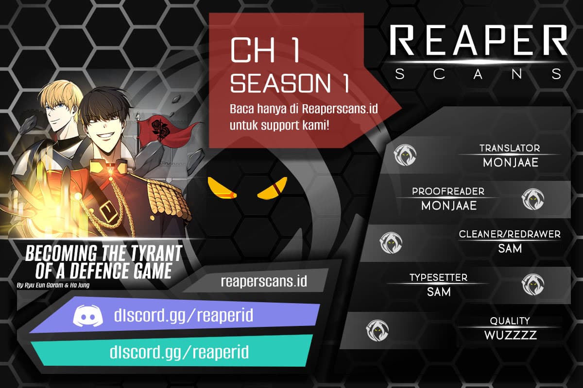 Baca I Became the Tyrant of a Defense Game - Chapter 1 halaman 1