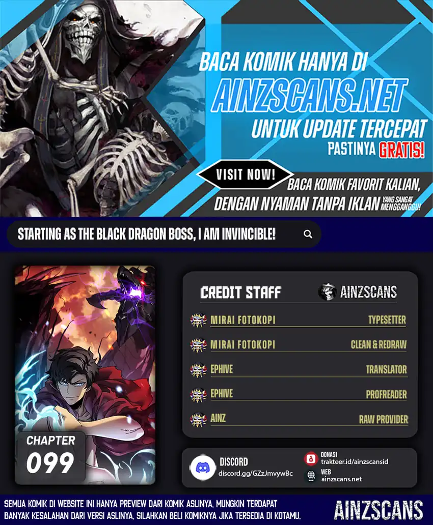 Baca I Become Invincible Black Dragon Boss At The Start - Chapter 99 halaman 1
