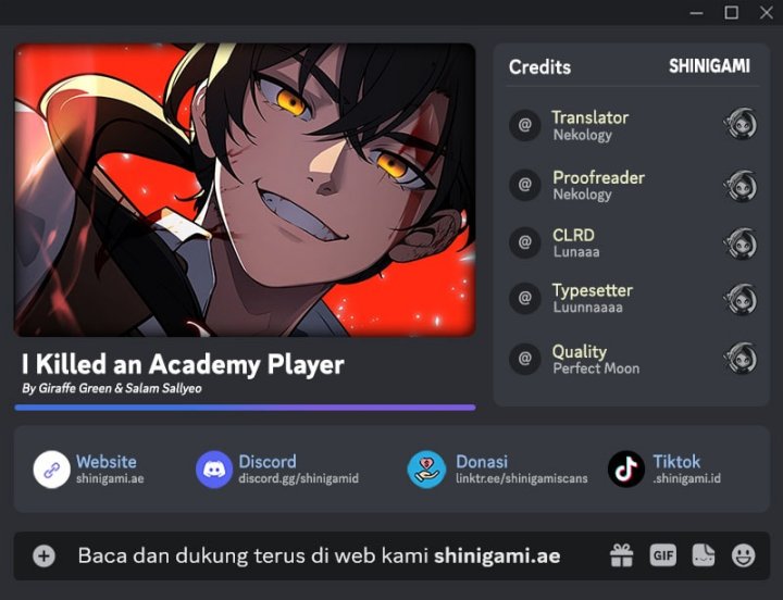 I Killed an Academy Player Chapter 137 - Page 1