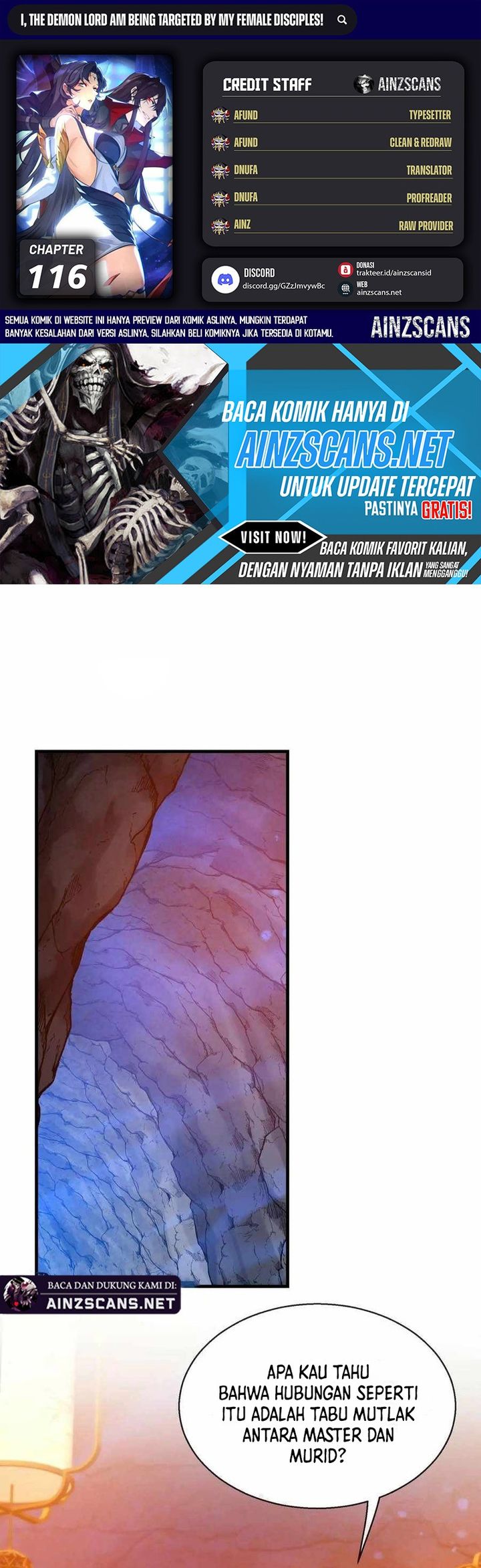 Baca I Love the Demon Lord So Much That Even My Female Disciples Want to Kill Me - Chapter 116 halaman 1