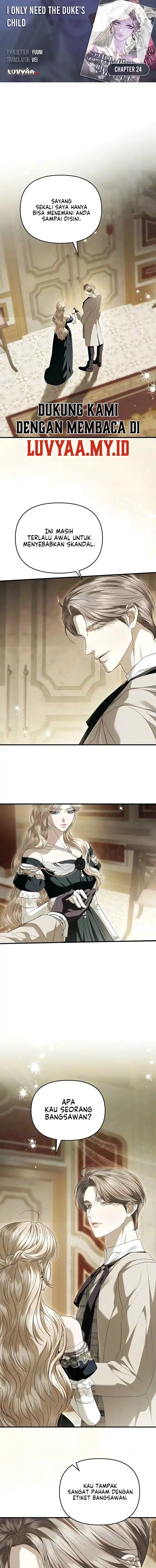 I Only Need the Duke’s Child Chapter 24 - Page 1