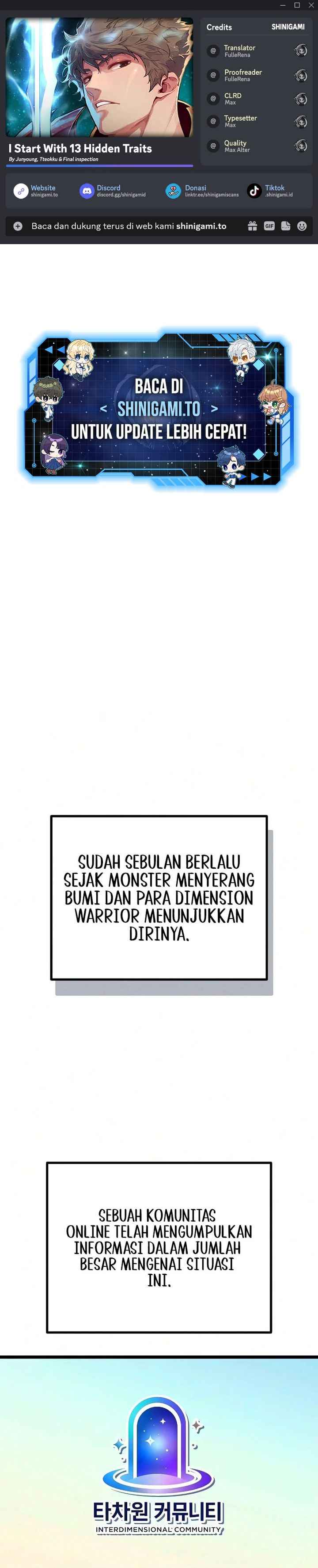 Baca I Start With 13 Hidden Traits - Chapter 30 halaman 1