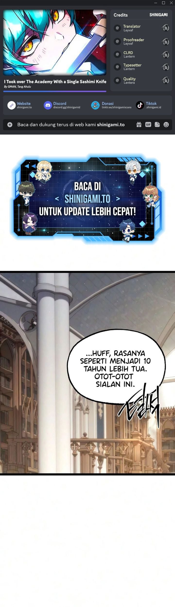 Baca I Took over The Academy With a Single Sashimi Knife - Chapter 80 halaman 1