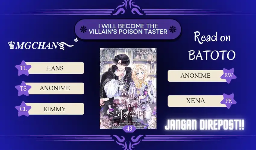 I Will Become the Villain’s Poison Taster Chapter 43 - Page 1