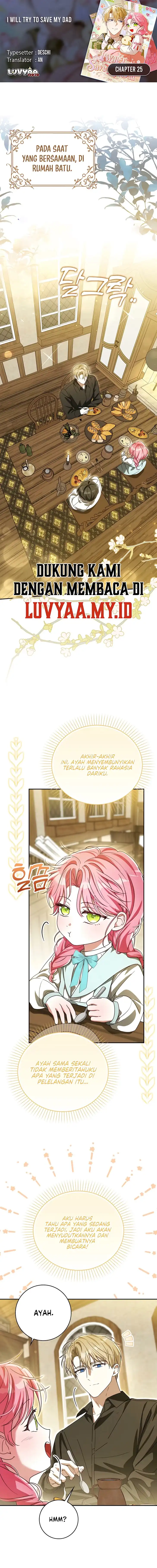 Baca I Will Try to Save My Dad - Chapter 25 halaman 1