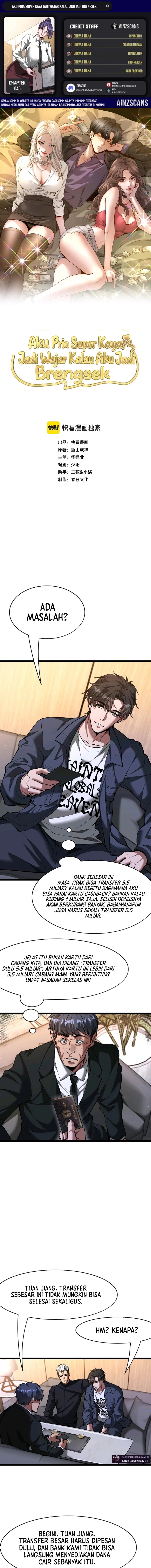 I'm a Super Rich Guy, So It's Reasonable For Me to Be a Scumbag Chapter 45 - Page 1