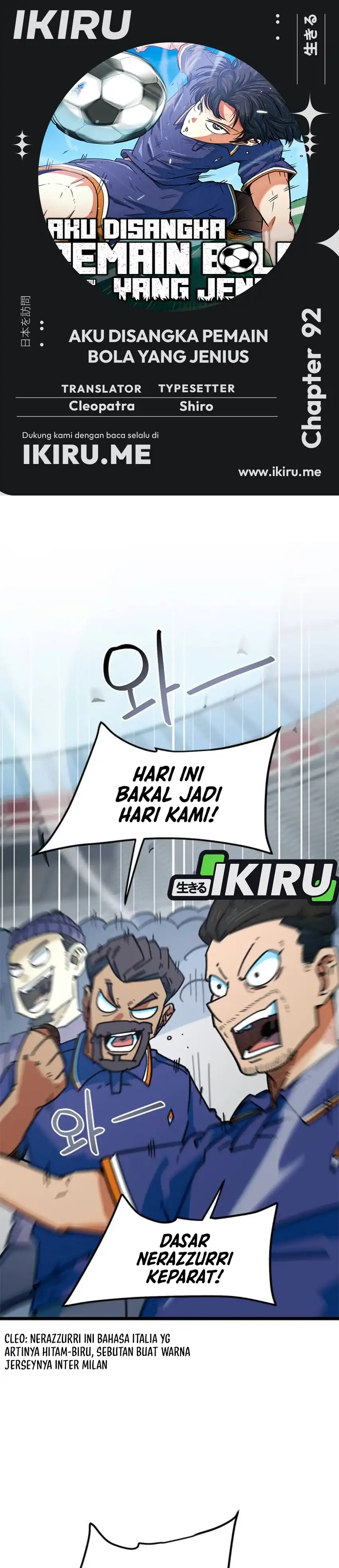 Baca Im Being Misunderstood as a Soccer Genius Chapter 92 Bahasa Indonesia page 6