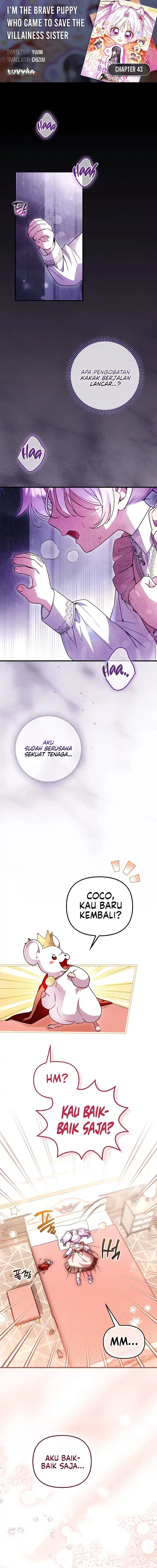 Baca I’m the Brave Puppy That Will Save the Villainess Chapter 43 Bahasa Indonesia page 6