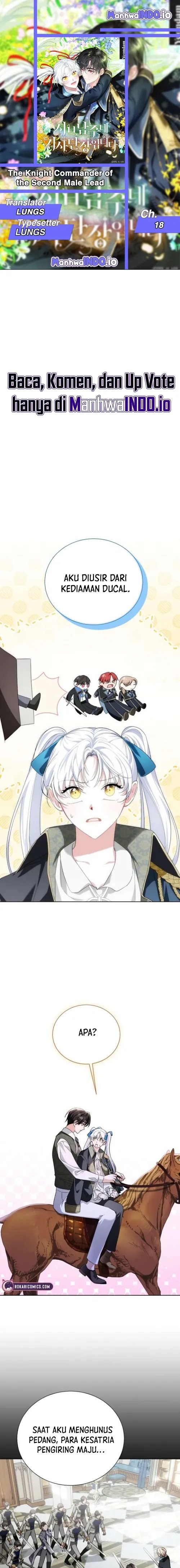 Baca I’m the Commander of the Second Male Lead’s Knights - Chapter 18 halaman 1