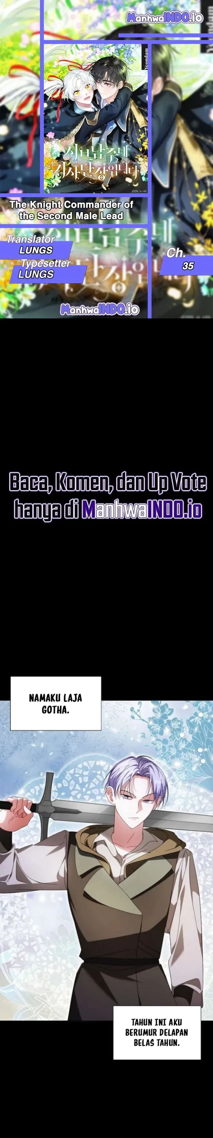 Baca I’m the Commander of the Second Male Lead’s Knights - Chapter 35 halaman 1