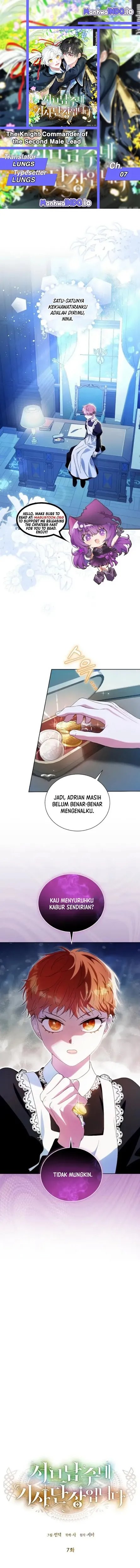 Baca I’m the Commander of the Second Male Lead’s Knights - Chapter 7 halaman 1