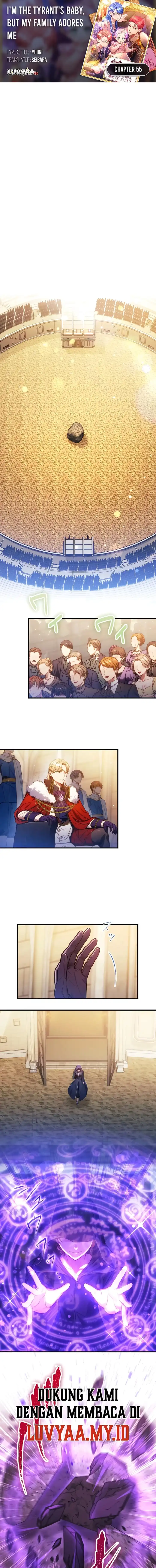 I’m the Tyrant’s Baby, But My Family Adores Me Chapter 55 - Page 1
