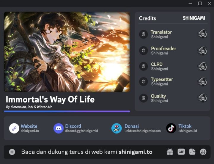 Baca Immortal's Way Of Life - Chapter 6 halaman 1