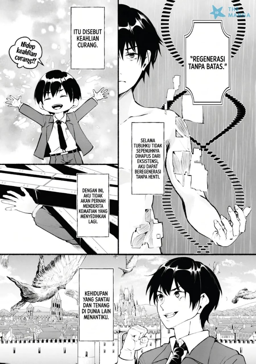 Baca Ippan Heishi ga Tensei Tokuten ni "Mugen Saisei" wo Moratta Kekka, Amata no Bijo ni Nerawareta - Chapter 1 halaman 8