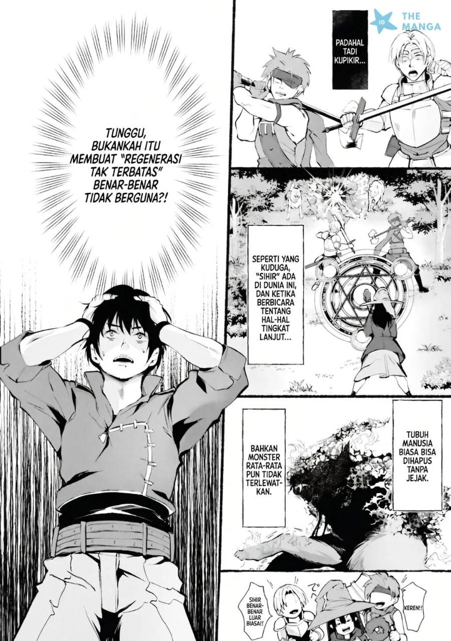 Baca Ippan Heishi ga Tensei Tokuten ni "Mugen Saisei" wo Moratta Kekka, Amata no Bijo ni Nerawareta - Chapter 1 halaman 9