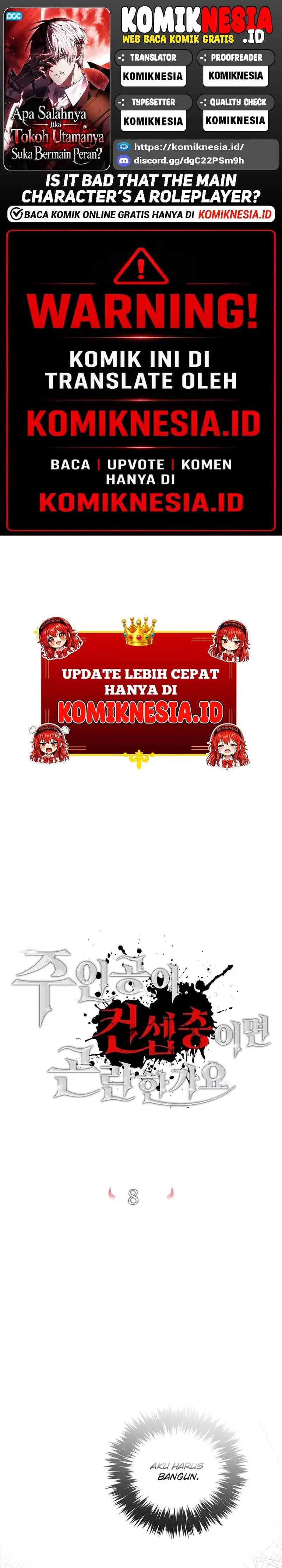 Baca Is It Bad That the Main Character’s a Roleplayer? - Chapter 8 halaman 1