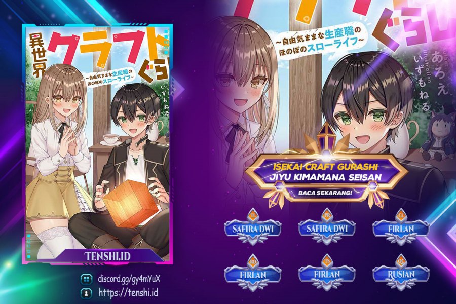 Baca Isekai Craft Gurashi Jiyu Kimamana Seisan Shoku No Honobono Slow Life - Chapter 24 halaman 1