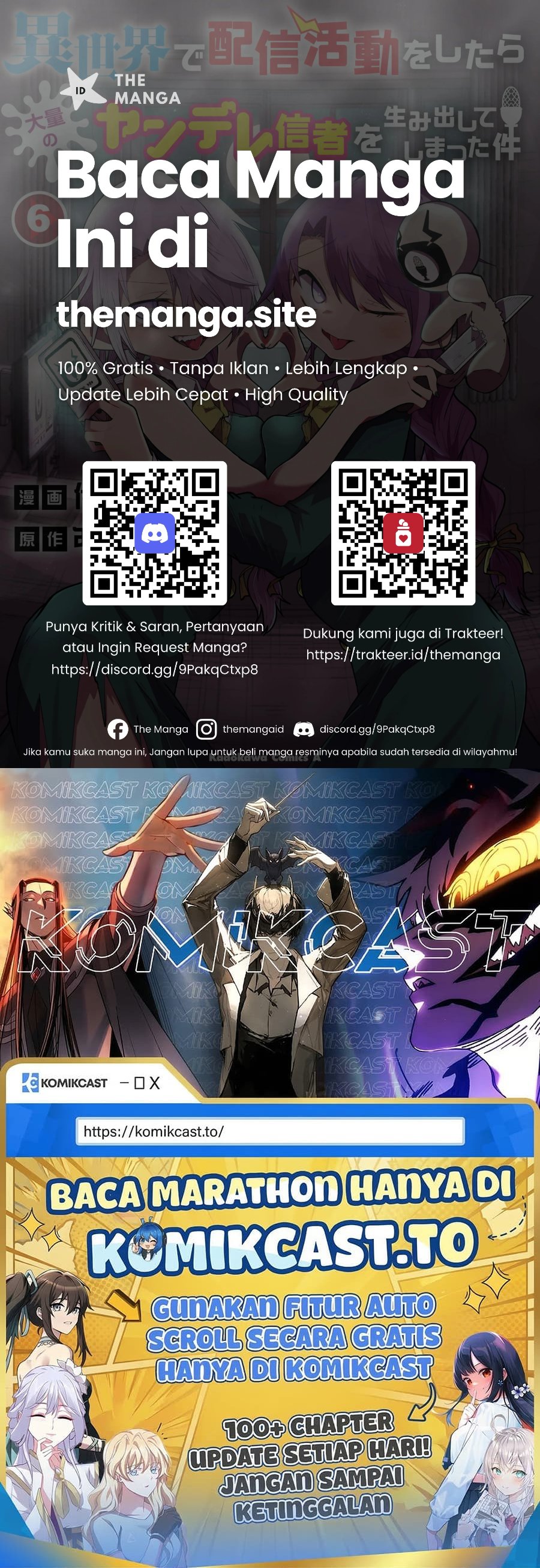 Baca Isekai de Haishin Katsudou wo Shitara Tairyou no Yandere Shinja wo Umidashite Shimatta Ken - Chapter 55 halaman 19