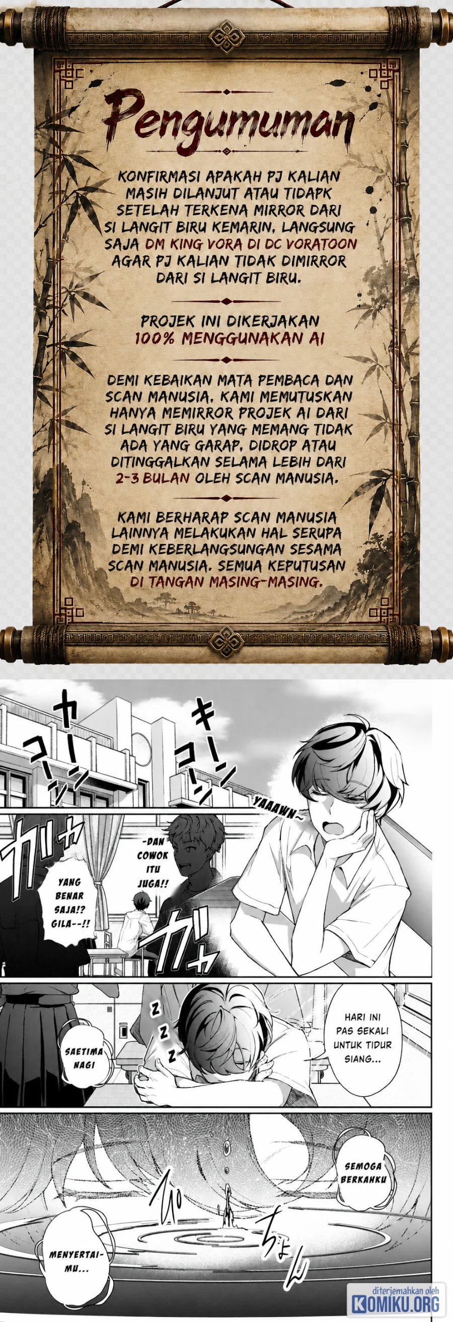 Baca Isekai de Mizu no Dai Seirei Yattemasu Chapter 1 Bahasa Indonesia page 6