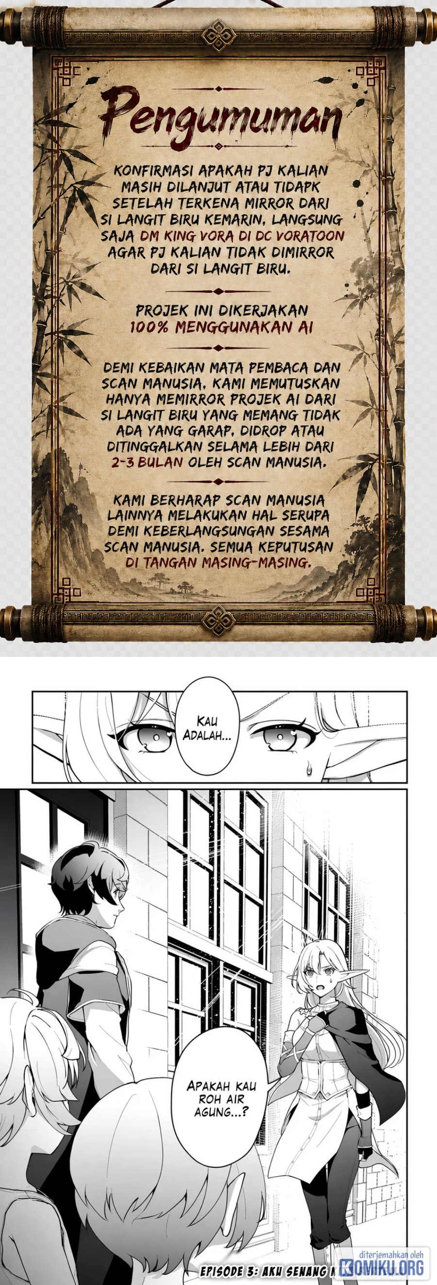 Baca Isekai de Mizu no Dai Seirei Yattemasu Chapter 3 Bahasa Indonesia page 6