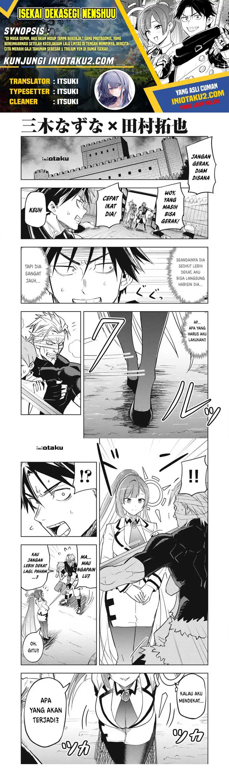 Baca Isekai Dekasegi - Nenshuu Icchouen wo Mochikaeru Kantan na Oshigoto - Chapter 4 halaman 1