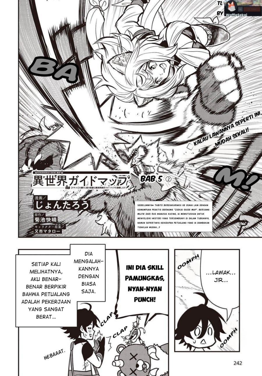 Baca Isekai Guide Map: [Kuchikomi] o Tayori ni Yuuyuujiteki na Isekai Ryokou Slow Life o Mankitsu Shimasu - Chapter 5.2 halaman 3