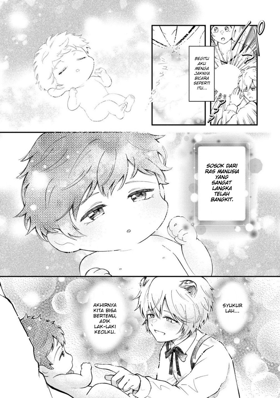 Baca Isekai no Joushiki wa Muzukashii: Kishou de Saijaku na Hitozoku ni Tensei Shita Kedo Butsuri Igai de Saikyou ni Nari Sou Desu - Chapter 1.5 halaman 3