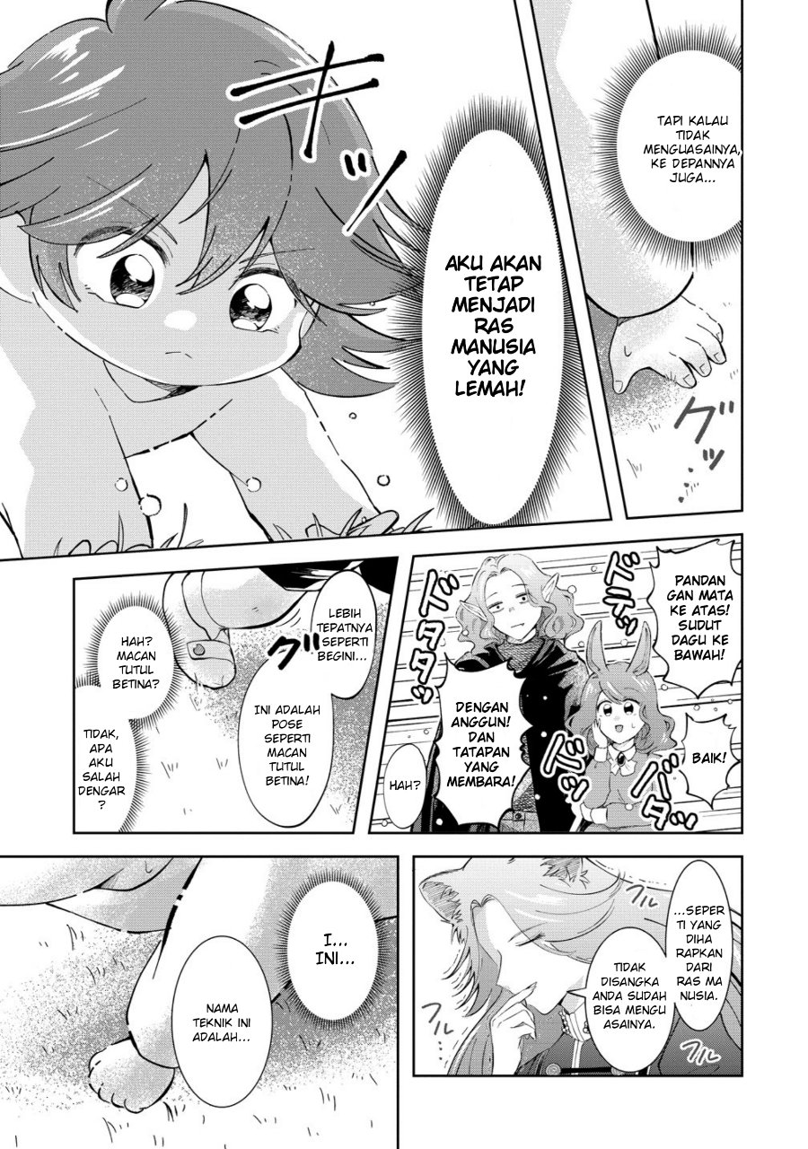 Baca Isekai no Joushiki wa Muzukashii: Kishou de Saijaku na Hitozoku ni Tensei Shita Kedo Butsuri Igai de Saikyou ni Nari Sou Desu Chapter 12 Bahasa Indonesia page 16