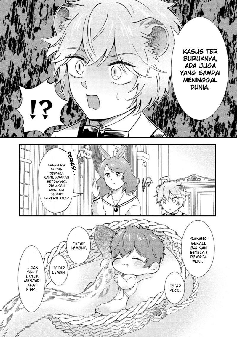 Baca Isekai no Joushiki wa Muzukashii: Kishou de Saijaku na Hitozoku ni Tensei Shita Kedo Butsuri Igai de Saikyou ni Nari Sou Desu Chapter 2.5 Bahasa Indonesia page 12