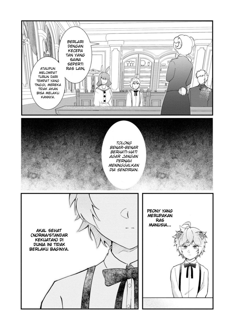 Baca Isekai no Joushiki wa Muzukashii: Kishou de Saijaku na Hitozoku ni Tensei Shita Kedo Butsuri Igai de Saikyou ni Nari Sou Desu Chapter 2.5 Bahasa Indonesia page 14