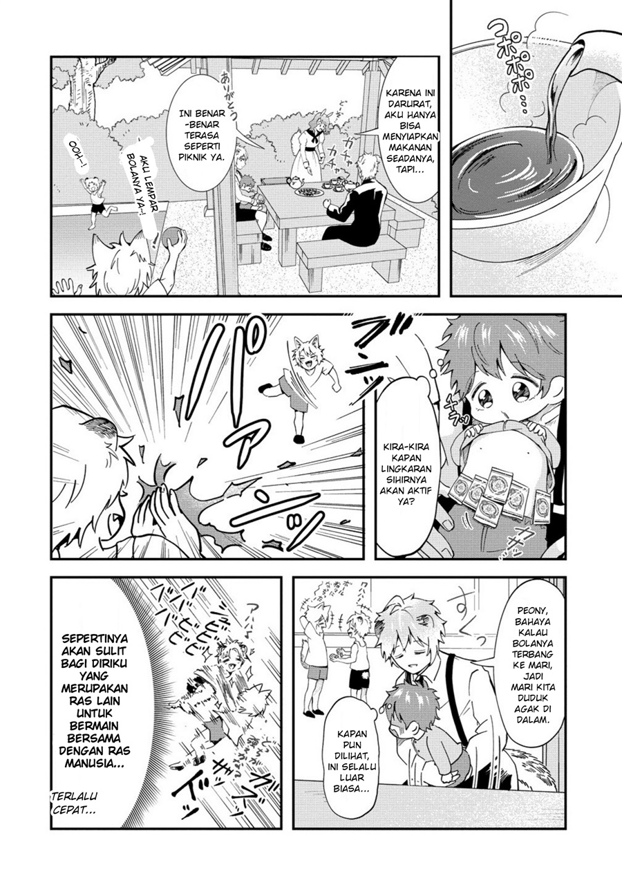 Baca Isekai no Joushiki wa Muzukashii: Kishou de Saijaku na Hitozoku ni Tensei Shita Kedo Butsuri Igai de Saikyou ni Nari Sou Desu Chapter 3.2 Bahasa Indonesia page 12