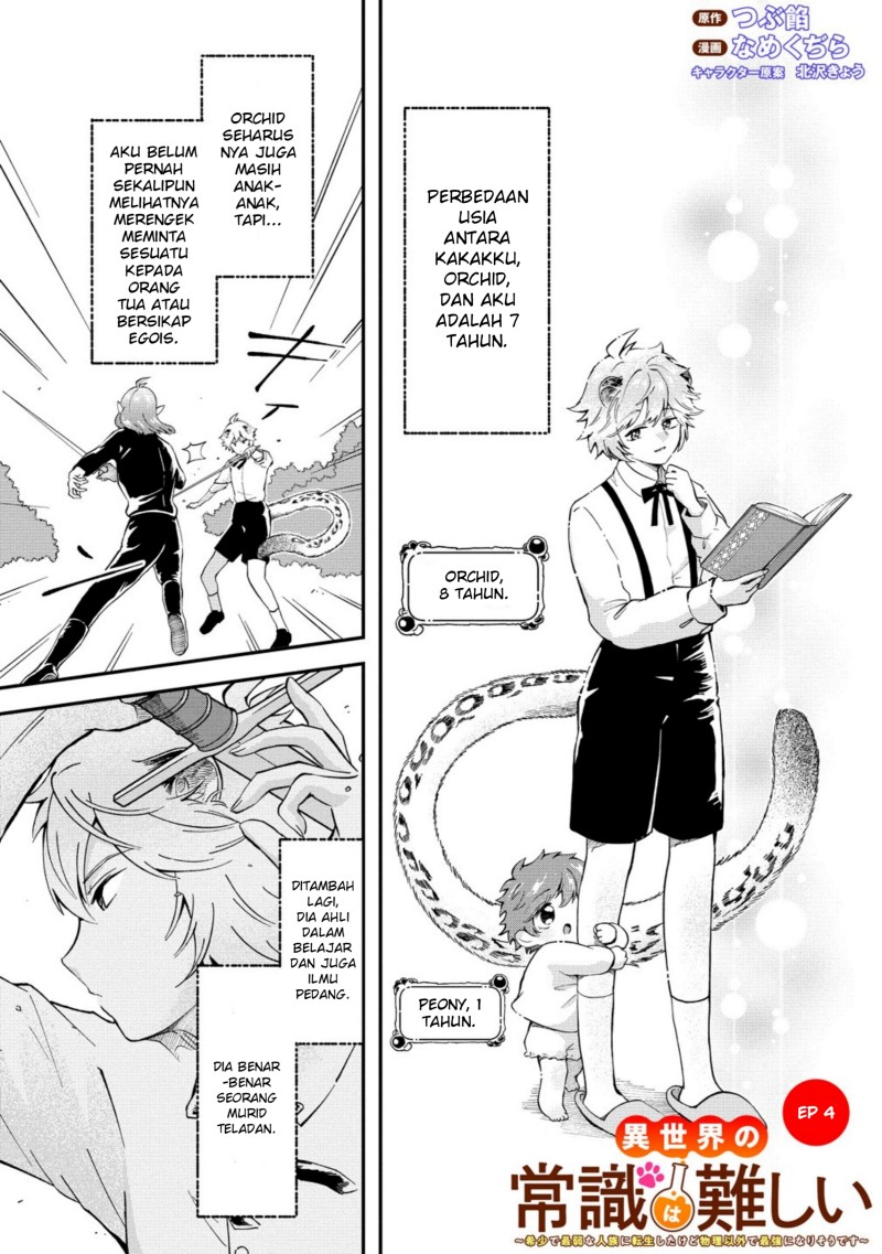 Baca Isekai no Joushiki wa Muzukashii: Kishou de Saijaku na Hitozoku ni Tensei Shita Kedo Butsuri Igai de Saikyou ni Nari Sou Desu Chapter 4.1 Bahasa Indonesia page 6
